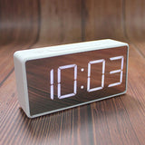 Maxbell Led Digital Alarm Clock USB Port/Battery Operated Alarm Clocks Bedside White