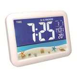 Maxbell LCD Color Screen Alarm Clock Digital Beside Clock for Students Seaside