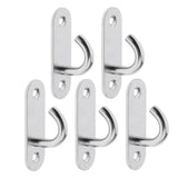 Maxbell 10pcs M5 Wall Hook Hanger Stainless Steel Pad Eye Plate for Yoga Swing Boat