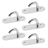 Maxbell 10pcs M5 Wall Hook Hanger Stainless Steel Pad Eye Plate for Yoga Swing Boat