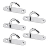 Maxbell 10pcs M5 Wall Hook Hanger Stainless Steel Pad Eye Plate for Yoga Swing Boat