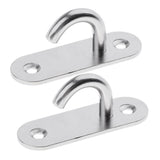 Maxbell 4pcs M8 Wall Mount Hook Stainless Steel Pad Eye Plate for Yoga Swing Boat