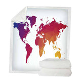 Maxbell Sherpa Fleece Throw Blanket Plush Sofa Blanket for Kids Adults Red