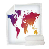 Maxbell Sherpa Fleece Throw Blanket Plush Sofa Blanket for Kids Adults Red