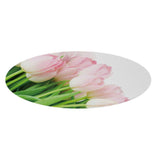 Maxbell Stretch Round Dining Table Top Cover Waterproof Tablecloth Pink Rose
