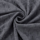 Maxbell Elastic Jacquard Storage Ottoman Cover Footstool Slipcover Protector Gray
