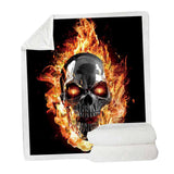 Maxbell Premium Throw 50"x60" Dual Sided 3D Digital Printing for Sofa Bed Office