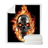 Maxbell Premium Throw 50"x60" Dual Sided 3D Digital Printing for Sofa Bed Office