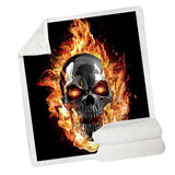 Maxbell Premium Throw 50"x60" Dual Sided 3D Digital Printing for Sofa Bed Office