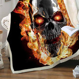 Maxbell Premium Throw 50"x60" Dual Sided 3D Digital Printing for Sofa Bed Office