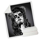 Maxbell Soft Comfortable Digital Printing Flannel Blanket Sofa Throw  Woman