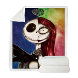 Maxbell Soft Comfortable Digital Printing Flannel Blanket Sofa Throw  Skeleton Clown