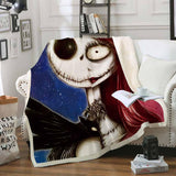 Maxbell Soft Comfortable Digital Printing Flannel Blanket Sofa Throw  Skeleton Clown