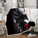 Maxbell Soft Comfortable Digital Printing Flannel Blanket Sofa Throw  Girl