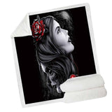 Maxbell Soft Comfortable Digital Printing Flannel Blanket Sofa Throw  Girl