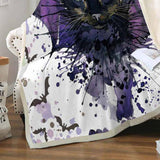 Maxbell Soft Comfortable Digital Printing Flannel Blanket Sofa Throw  Bat