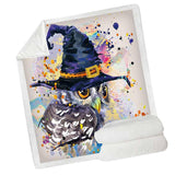 Maxbell Soft Comfortable Digital Printing Flannel Blanket Sofa Throw  Owl