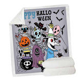Maxbell Soft Comfortable Digital Printing Flannel Blanket Sofa Throw  Halloween