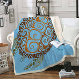 Maxbell Soft Warm Fleece Throw Blanket for Couch Sofa 50 x 60'' Turtle-C