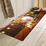 Maxbell Living Room Floor Mat Carpet Bedroom Area Rug Runner for Christmas Decor H