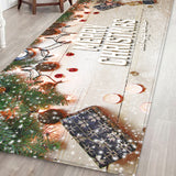 Maxbell Living Room Floor Mat Carpet Bedroom Area Rug Runner for Christmas Decor J