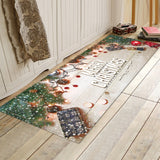 Maxbell Christmas Theme Floor Mat Carpet Area Runner for Bedroom Living Room J