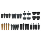 Maxbell 8x Bed Riser Table Lifts Furniture Square Feet Plinth Floor Protector 125mm