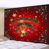 Maxbell Christmas 3D Effect Wall Hanging Tapestry Dormitory Bedspread Beach Towel B