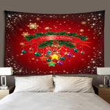 Maxbell Christmas 3D Effect Wall Hanging Tapestry Dormitory Bedspread Beach Towel B