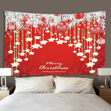 Maxbell Christmas 3D Effect Wall Hanging Tapestry Dormitory Bedspread Beach Towel C