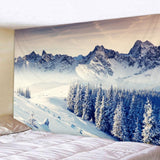 Maxbell Christmas 3D Effect Wall Hanging Tapestry Dormitory Bedspread Beach Towel D