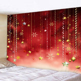 Maxbell Christmas 3D Effect Wall Hanging Tapestry Dormitory Bedspread Beach Towel G