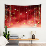 Maxbell Christmas 3D Effect Wall Hanging Tapestry Dormitory Bedspread Beach Towel G