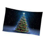 Maxbell Christmas 3D Effect Wall Hanging Tapestry Dormitory Bedspread Beach Towel H