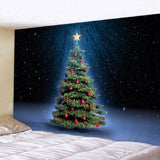 Maxbell Christmas 3D Effect Wall Hanging Tapestry Dormitory Bedspread Beach Towel H