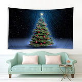 Maxbell Christmas 3D Effect Wall Hanging Tapestry Dormitory Bedspread Beach Towel H