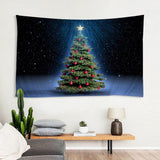 Maxbell Christmas 3D Effect Wall Hanging Tapestry Dormitory Bedspread Beach Towel H