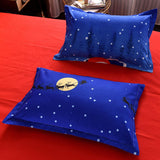 Maxbell 3Piece Christmas Bedding Linen 1 Duvet Cover + 2 Pillowcases 90x90inch_Queen