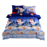 Maxbell 3Piece Christmas Bedding Linen 1 Duvet Cover + 2 Pillowcases 90x90inch_Queen