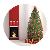 Maxbell 48'' Round Table Cover Tablecloth Oil-Proof & Waterproof Christmas Tree