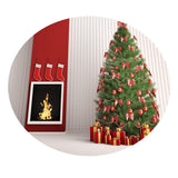 Maxbell 48'' Round Table Cover Tablecloth Oil-Proof & Waterproof Christmas Tree