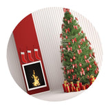 Maxbell 48'' Round Table Cover Tablecloth Oil-Proof & Waterproof Christmas Tree