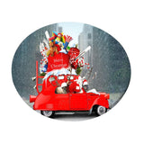 Maxbell 2 Pcs Table Cover Christmas Xmas Party Decoration 47" Tablecloth Santa & Elk