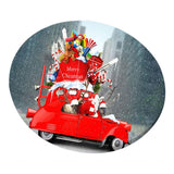 Maxbell 2 Pcs Table Cover Christmas Xmas Party Decoration 47" Tablecloth Santa & Elk