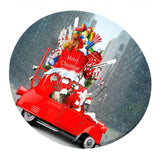 Maxbell 2 Pcs Table Cover Christmas Xmas Party Decoration 47" Tablecloth Santa & Elk