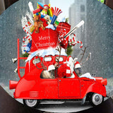 Maxbell 2 Pcs Table Cover Christmas Xmas Party Decoration 47" Tablecloth Santa & Elk