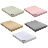 Maxbell Waterproof Fitted Bedding Mattress Cover Towel Cloth Bed Sheet White_S