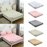 Maxbell Waterproof Fitted Bedding Mattress Cover Towel Cloth Bed Sheet White_S