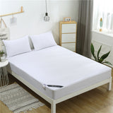 Maxbell Waterproof Fitted Bedding Mattress Cover Towel Cloth Bed Sheet White_S