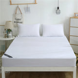 Maxbell Waterproof Fitted Bedding Mattress Cover Towel Cloth Bed Sheet White_S